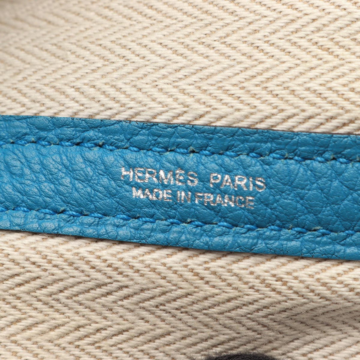 HERMES Garden party PM Tote BagBlue zanzibar Blue zanzibar Blue Negonda leather leather Negonda leather 2101220124601