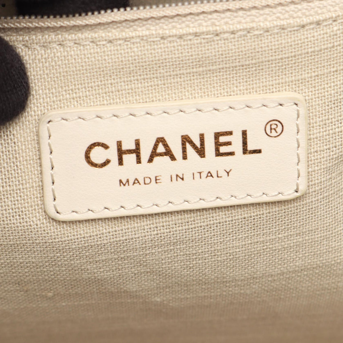 CHANEL Black Deauville canvas�leather A67001 2101219812342