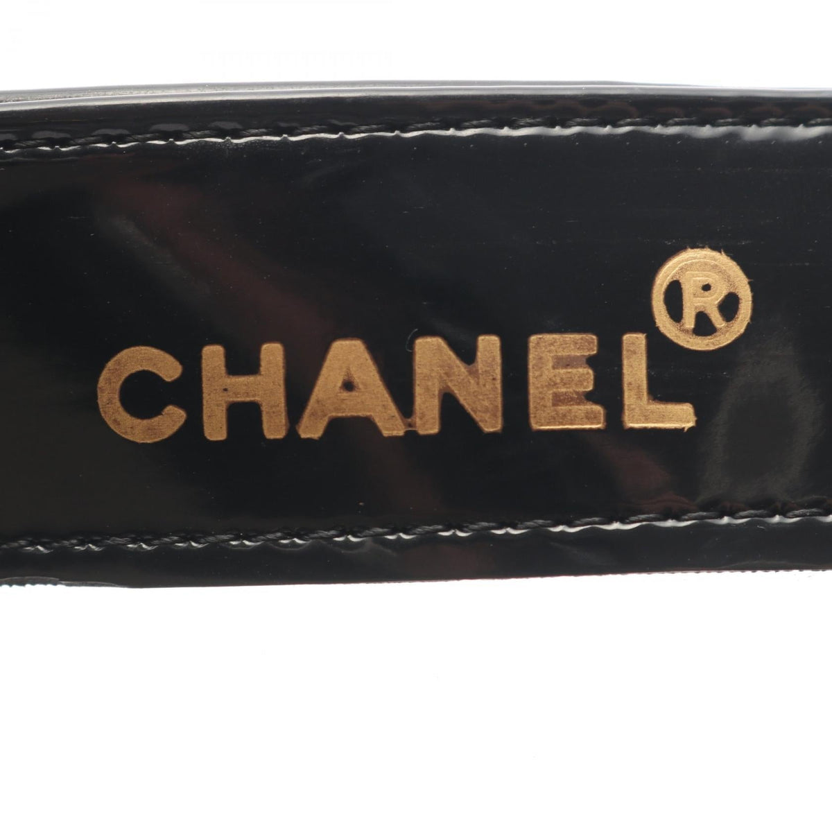 CHANEL Black/Clear COCO Mark Plastics�Patent leather 2101220099312