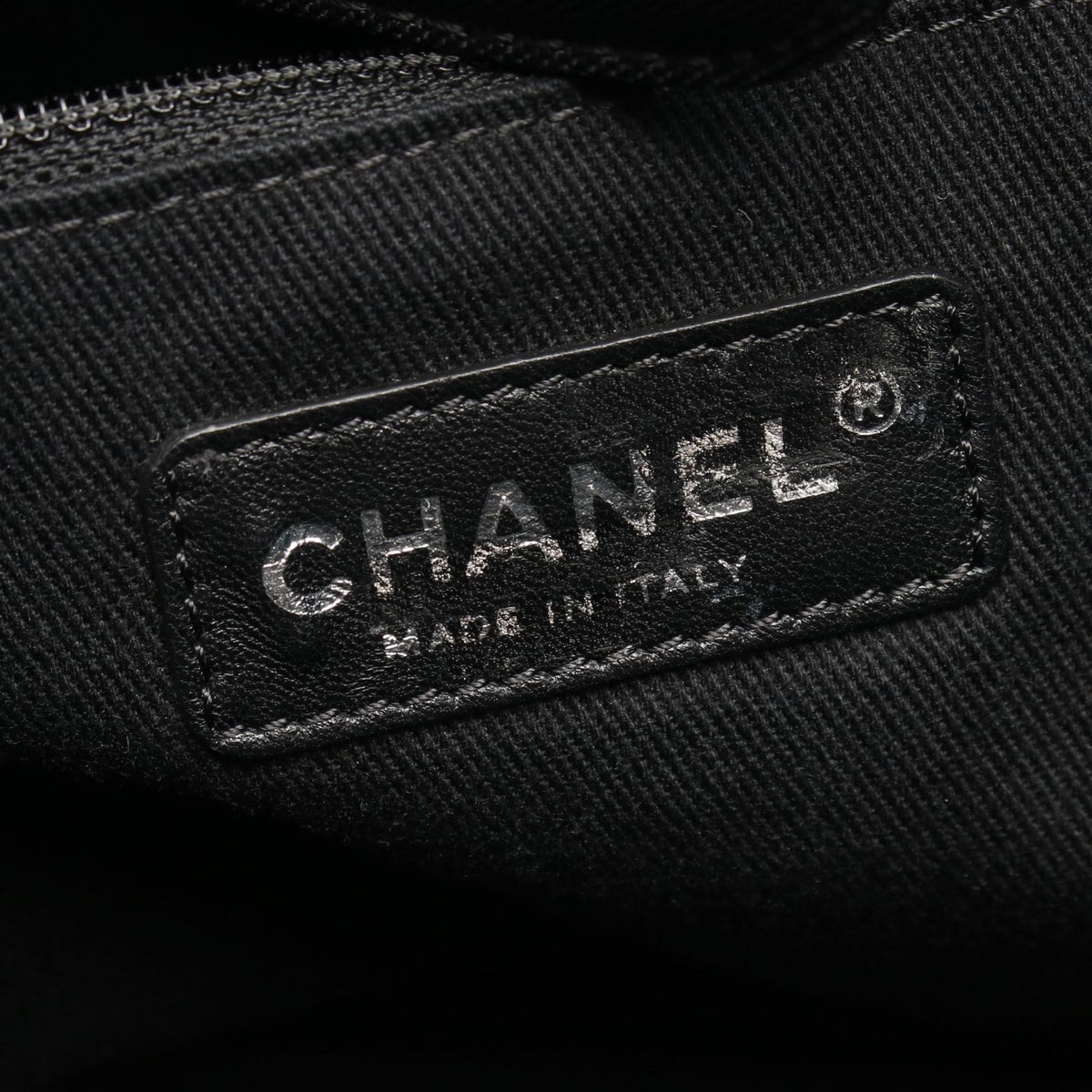 CHANEL Navy/Black Paris Biarritz Nylon�leather 2101220055745