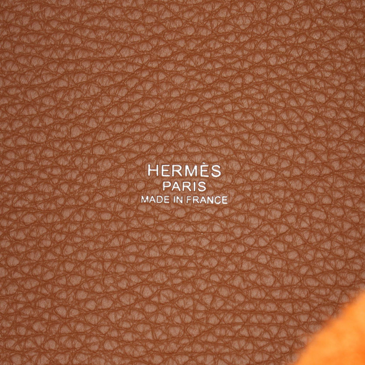 HERMES Picotin Rock PM Kazak Cuivre Gold HandbagOrange Orange Orange/Bordeaux/Brown Taurillon Clemence Other Taurillon Clemence 2101220060473