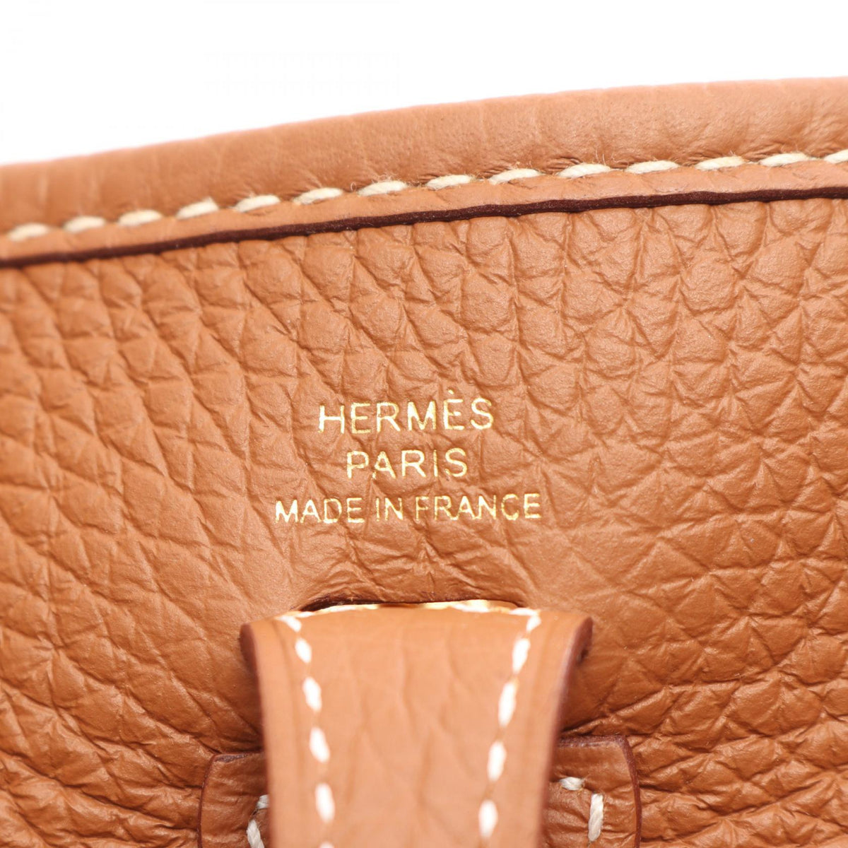 HERMES Evelyne Amazon TPM Gold Shoulder Bag Brown Taurillon Clemence Other Taurillon Clemence 2104102535045