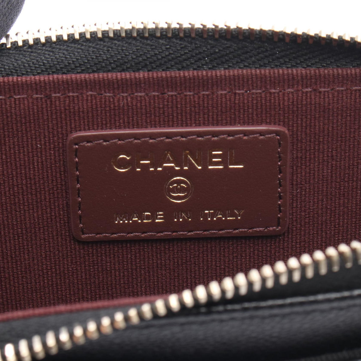 CHANEL Black Matelasse Grained Calfskin leather AP3179 2120900131944