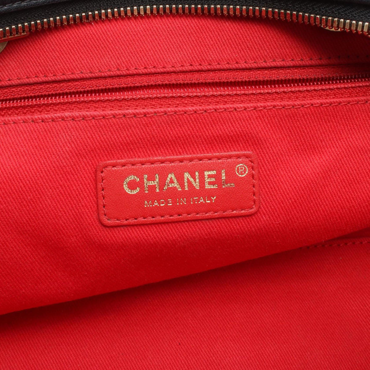 CHANEL Black/Red COCO Mark Lambskin (sheep leather) 2101220074098
