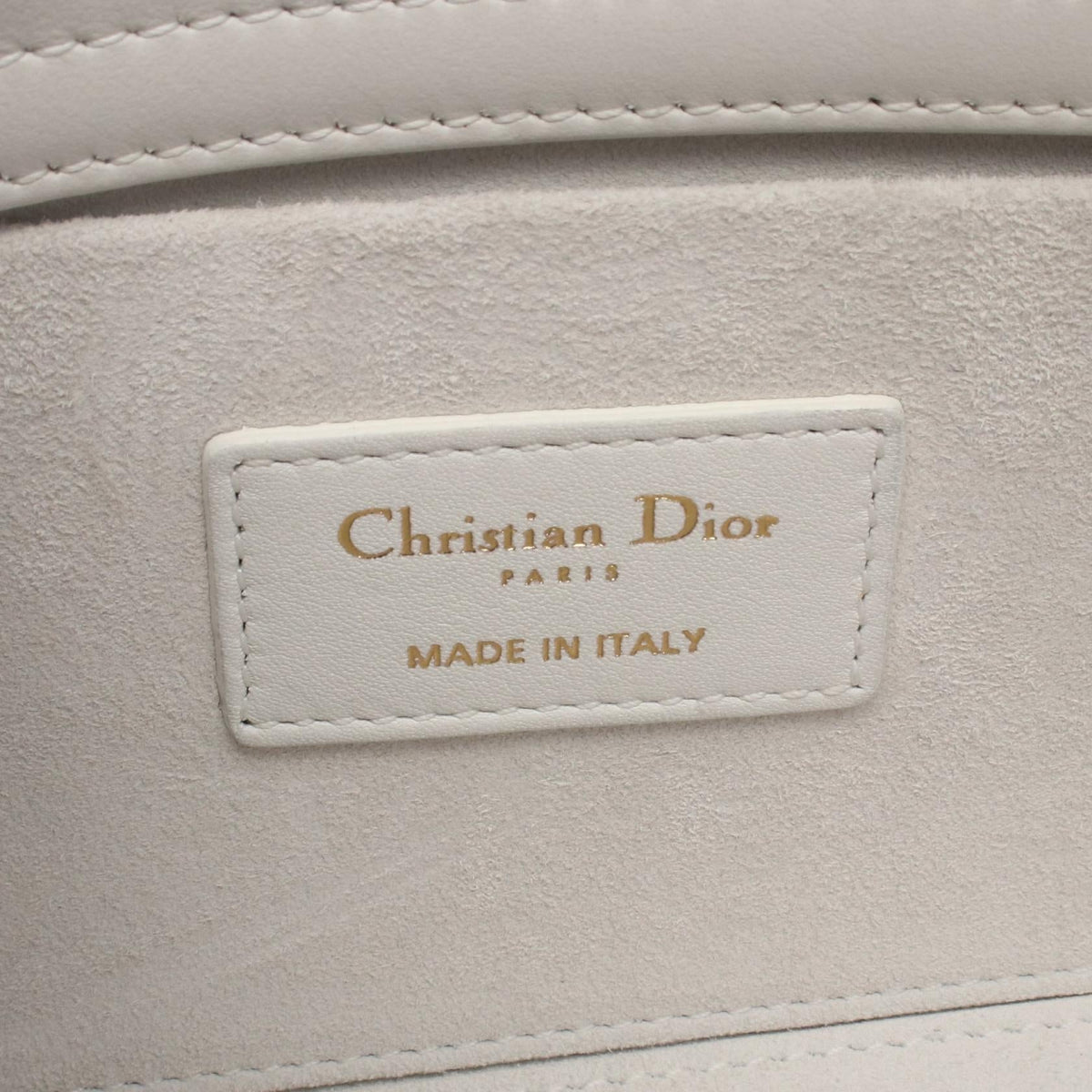 Dior LADY D-Joy Medium Beaded Embroidery Handbag White/Orange leather 2106800639520