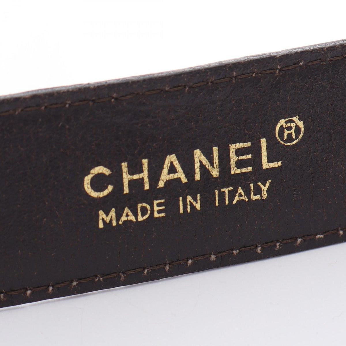 CHANEL Brown COCO Mark vintage Exotic leather 2101220076481