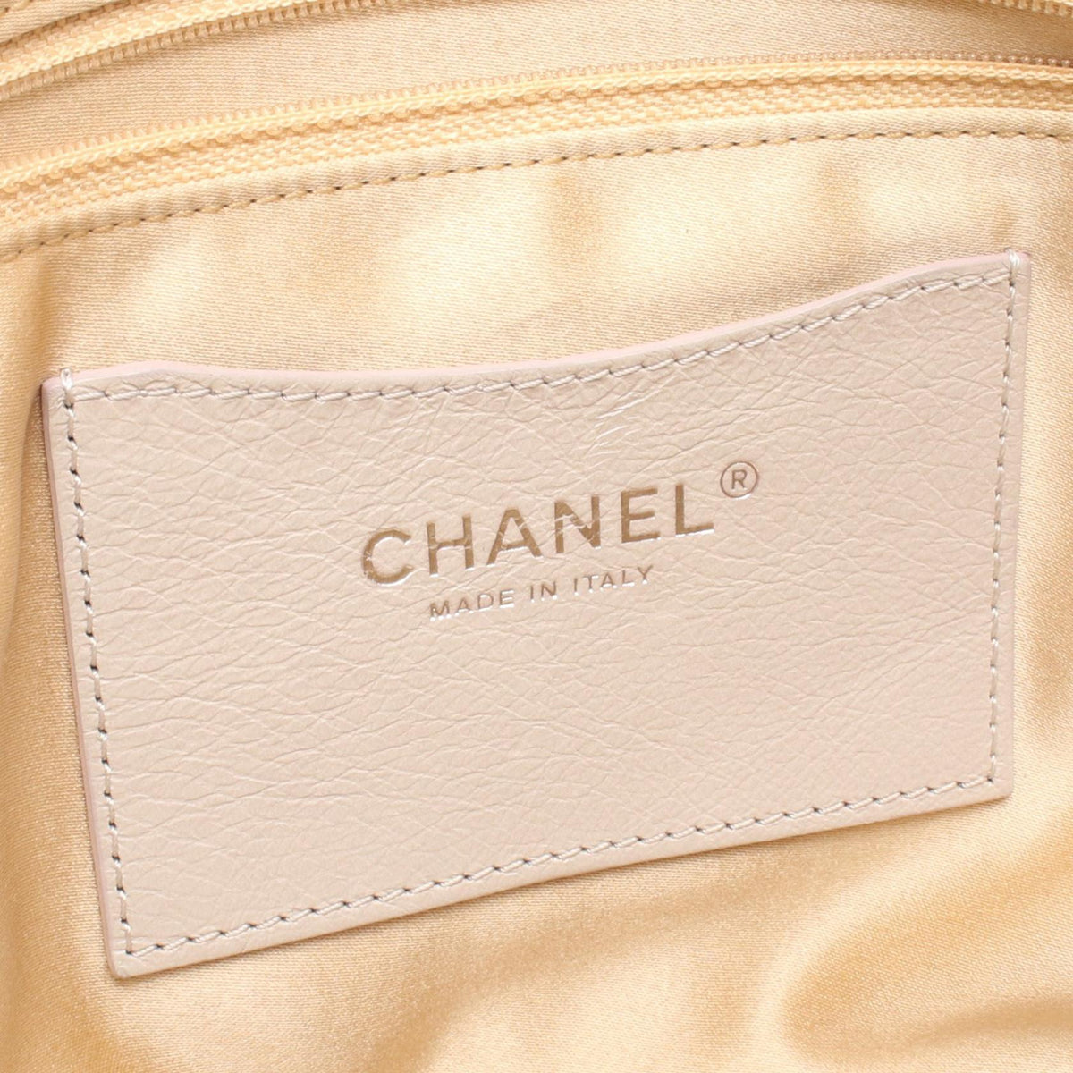 CHANEL Beige/Brown Ultra Stitch Shoulder Bag leather 2104102522359