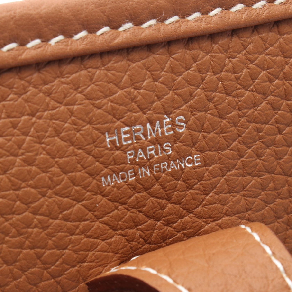 HERMES Evelyne23 Gold Shoulder Bag Brown Taurillon Clemence Other Taurillon Clemence 2104102532112