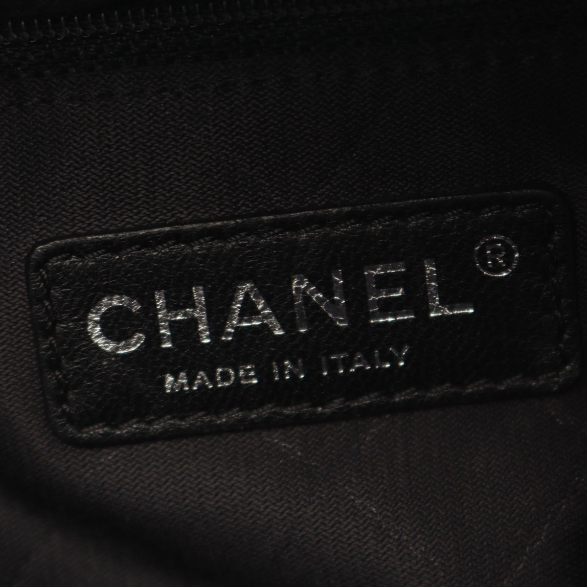 CHANEL Black/White Airline Bowling Bag (2-Way) Fabric�leather 2106800634938