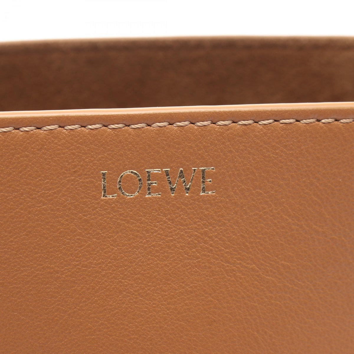 LOEWE Puzzlefold Mini Handbag Brown leather 2101219877600