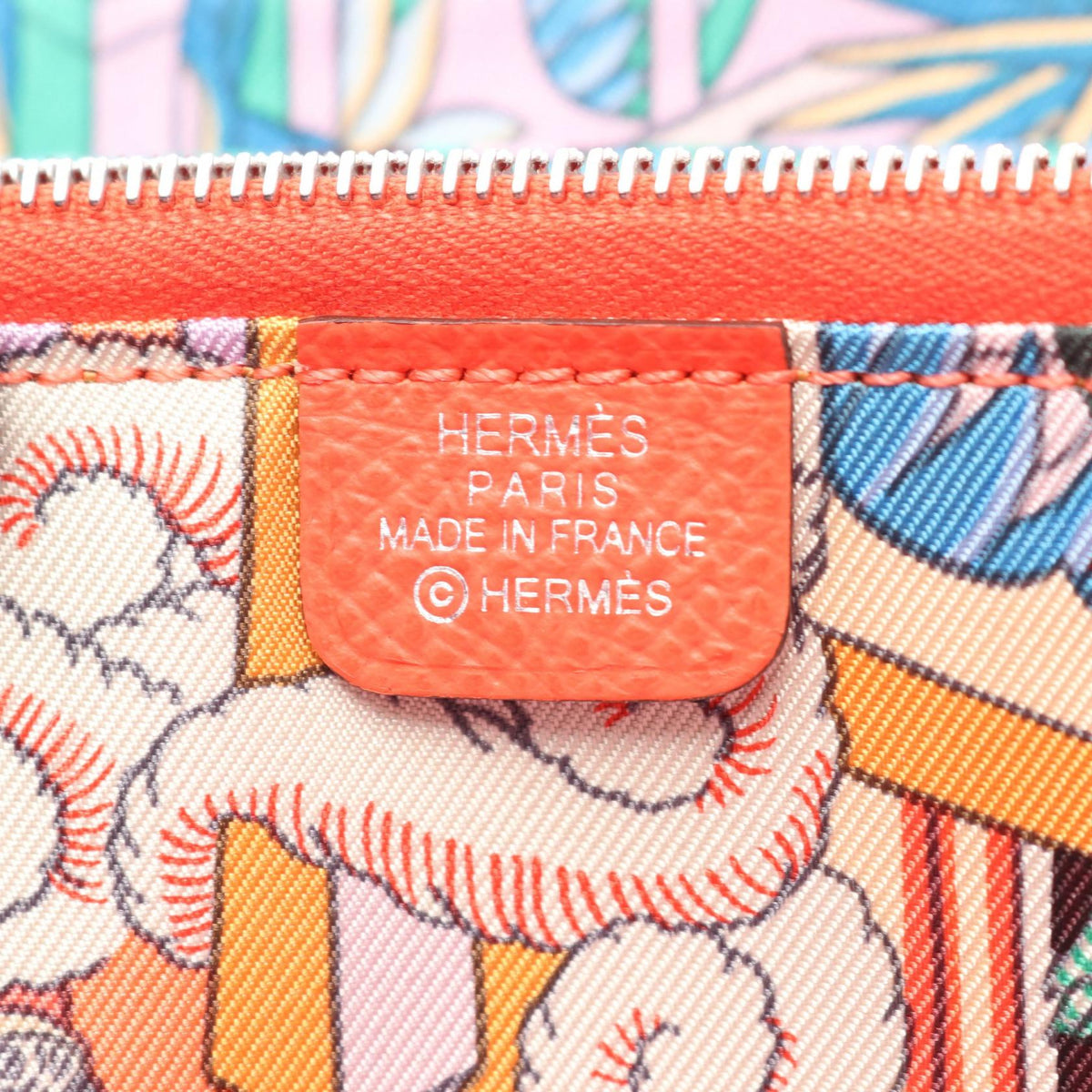 HERMES Azap Long Silkin Rose Texas Around long wallet Red Epsom Other Epsom 2107601171967