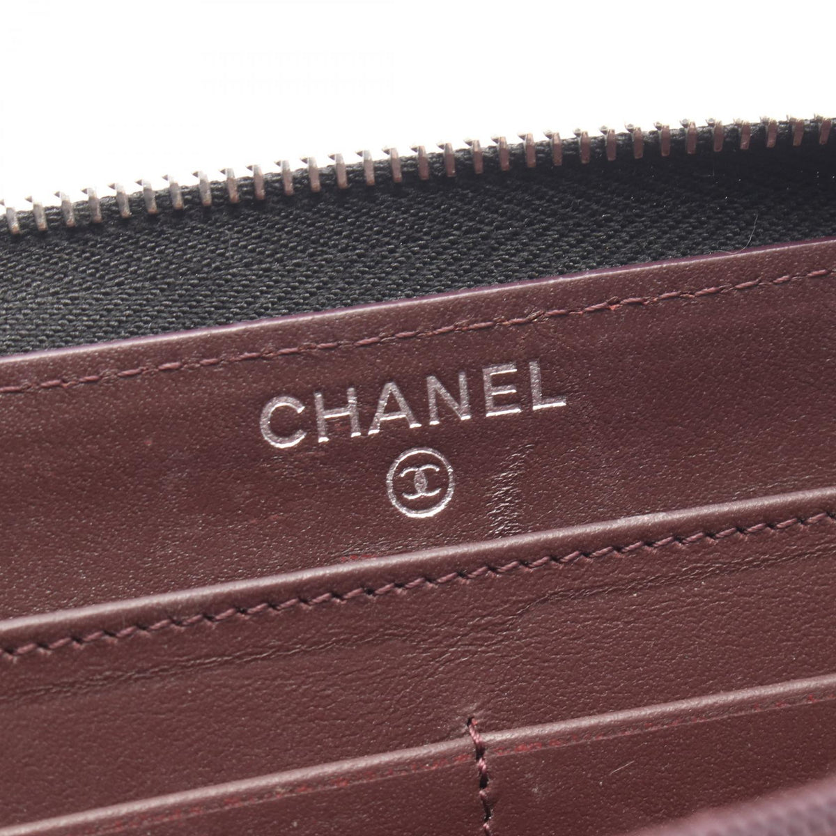CHANEL Black Classic Long Zip Wallet Matelasse Grained Calfskin leather 2101220101008