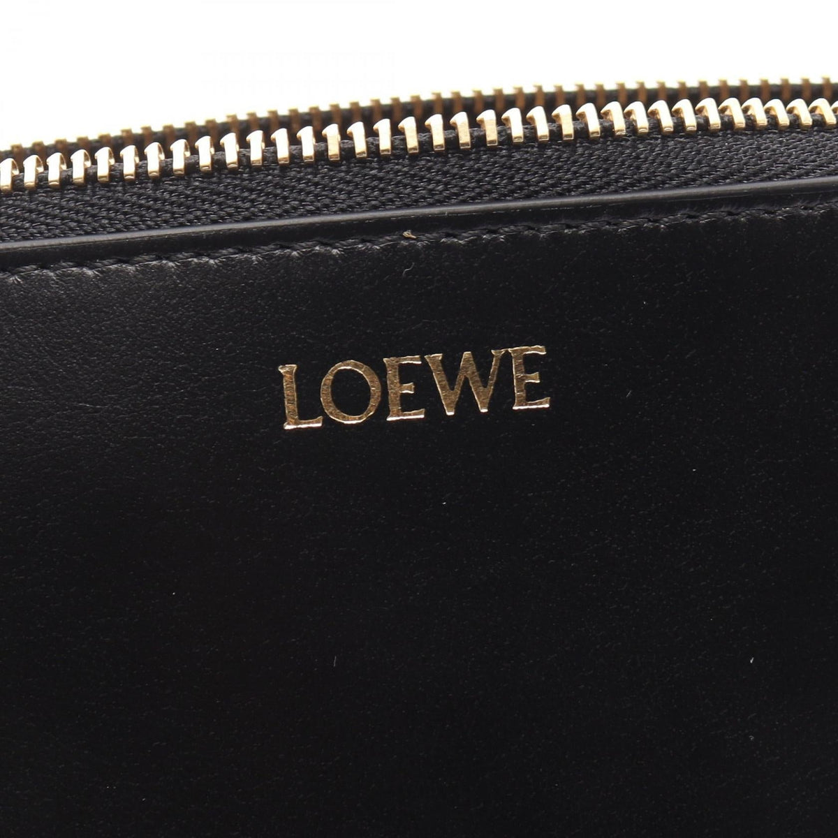 LOEWE Puzzle Fold Pouch 2WAY business bag clutch bag Black leather C510PT1X011100 2101220148461