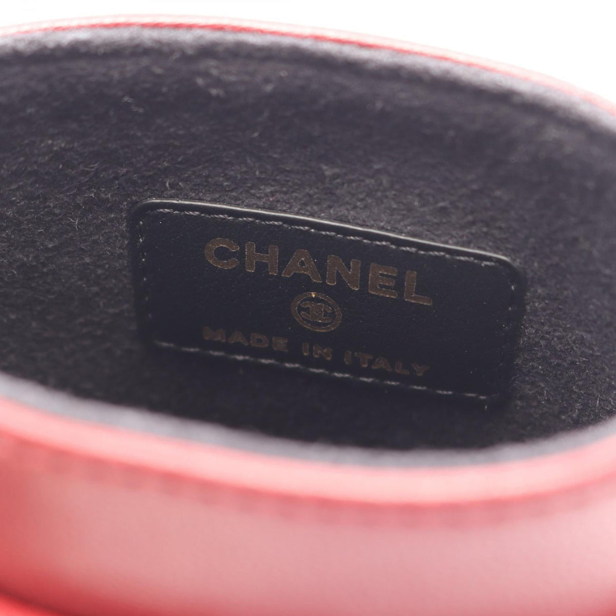 CHANEL Bordeaux Matelasse Glasses Case leather 2104102536288