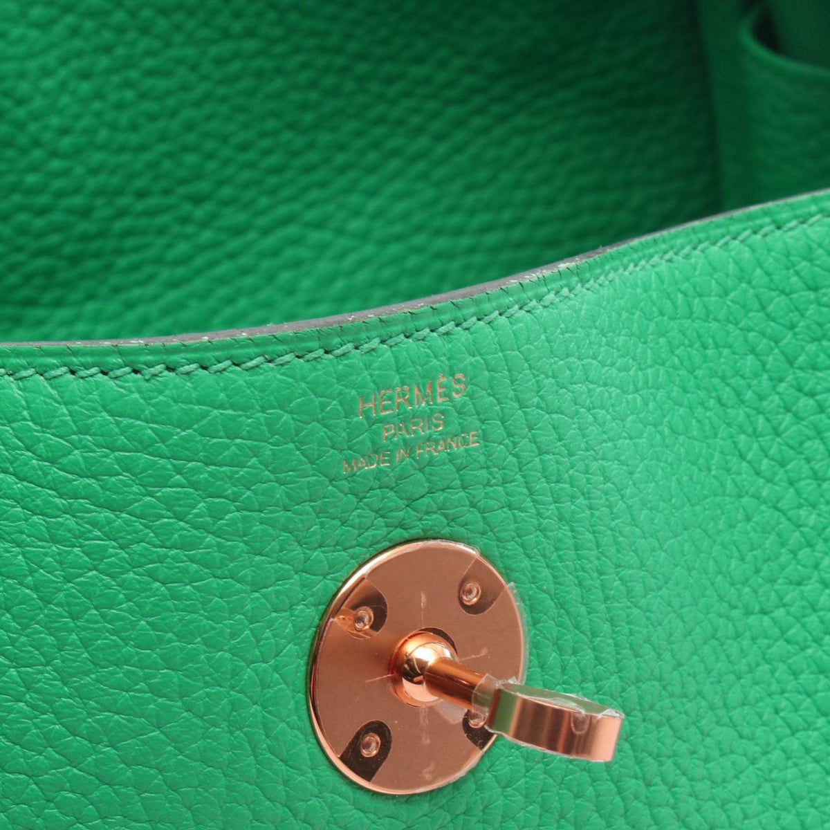 HERMES Lindy 26 Shoulder BagMenthe Menthe Green Taurillon Clemence leather Taurillon Clemence 2104102537421