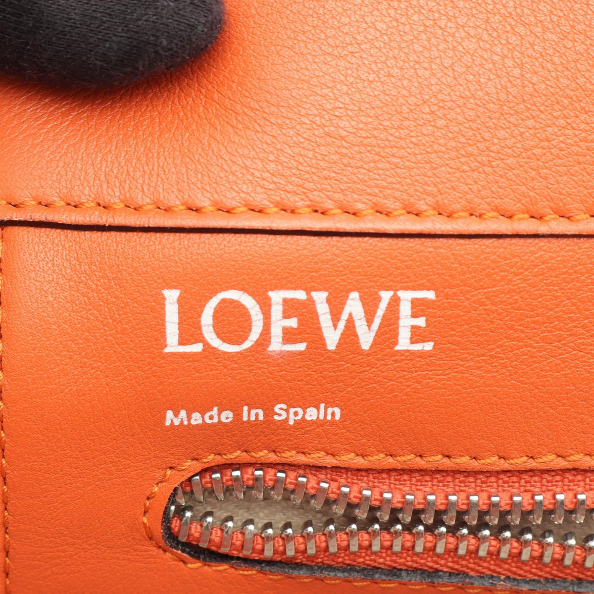 LOEWE anagram Tote Bag Orange leather 2101220116750