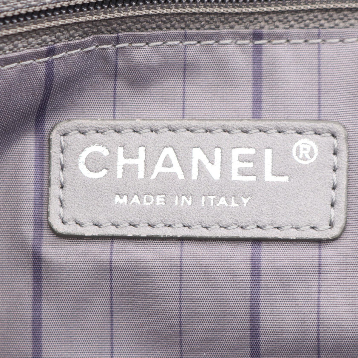 CHANEL Gray COCO Mark Lambskin (sheep leather) 2101220136970