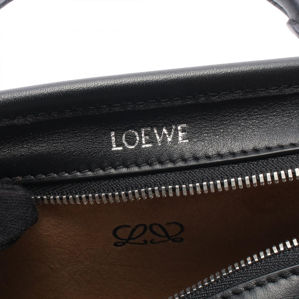 LOEWE Amazona 180 Mini 2WAY Handbag Black leather A039AS4X011100 2101220148492