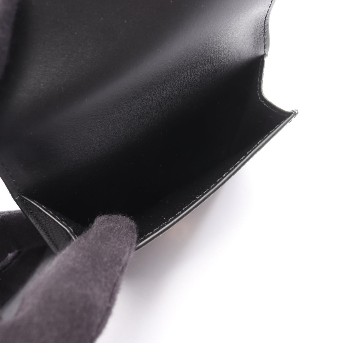 LOEWE Anagram Trifold Wallet Tri-fold wallet Black leather C821TR2X161206 2101220148607