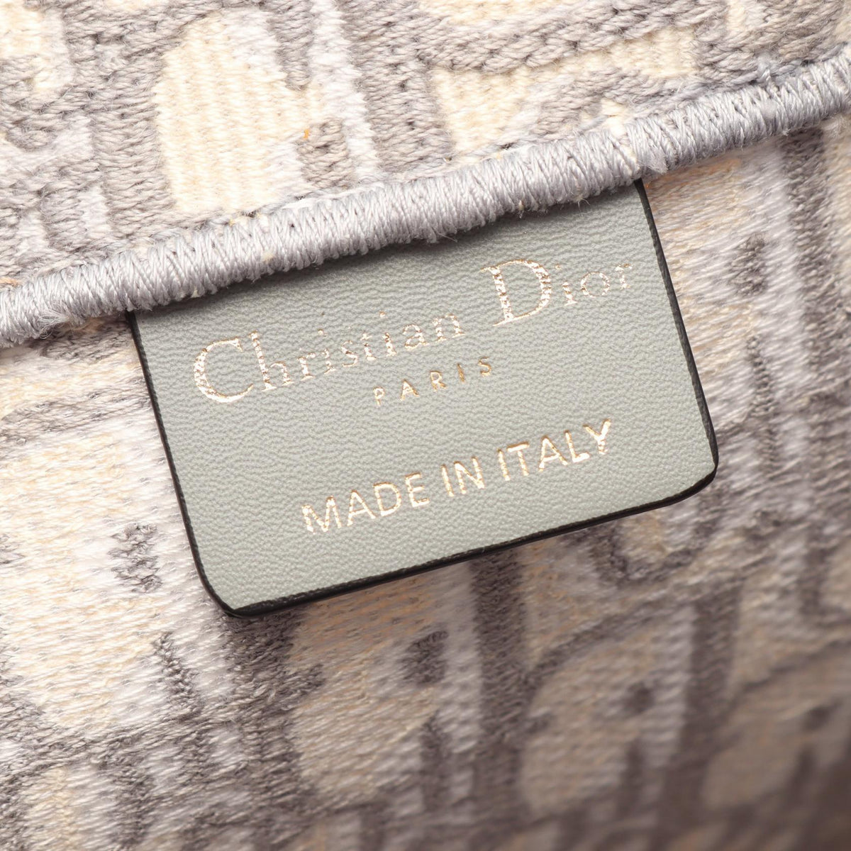 Dior BOOK TOTE Large Oblique Tote Bag Gray/White Other�campus 2120300058629