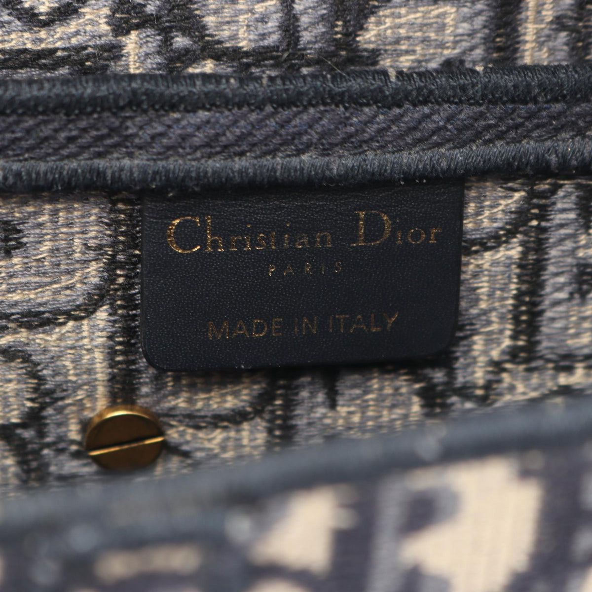 Dior 2-Way Saddle Bag Handbag Beige/Navy canvas 2101220130121