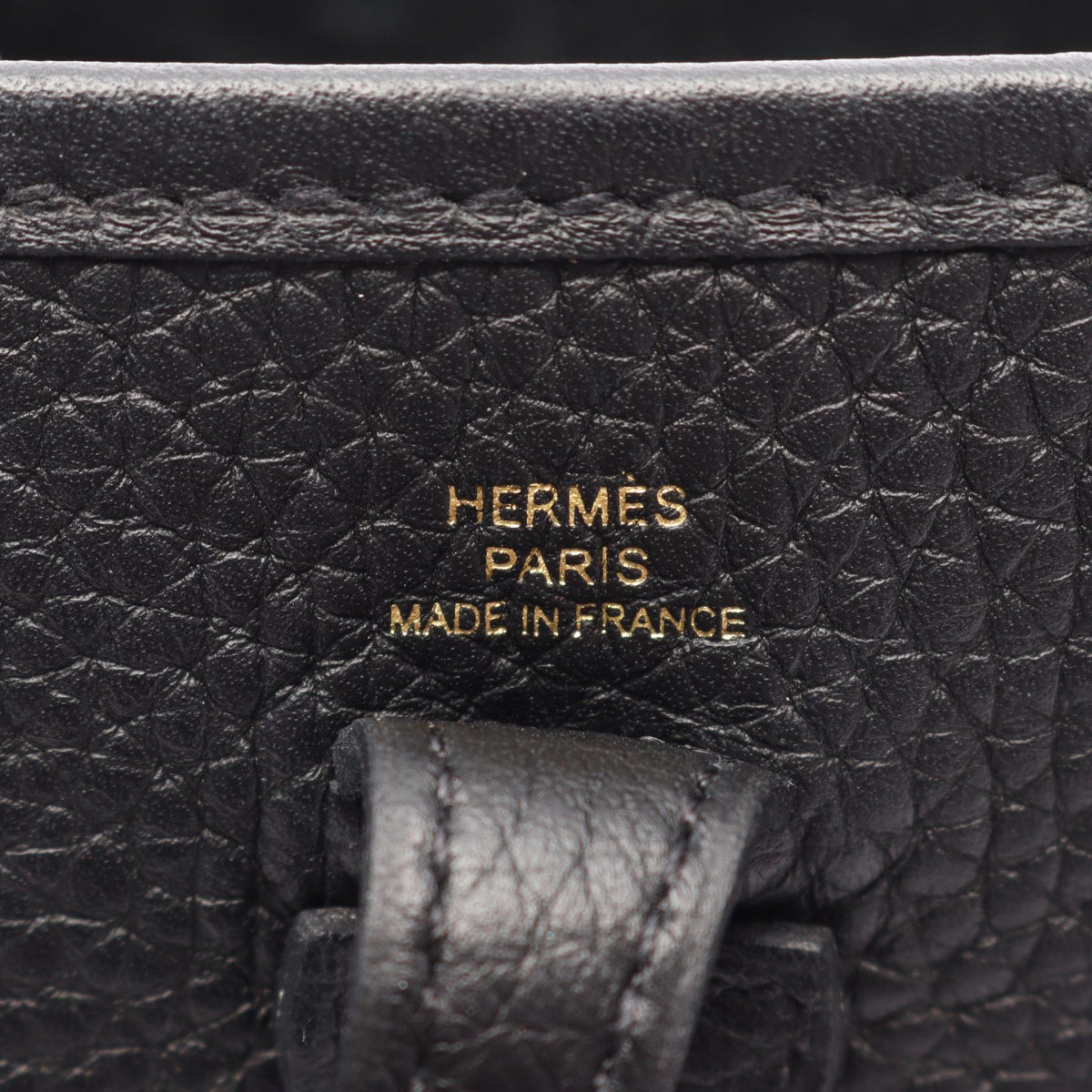 HERMES Evelyne Amazon TPM Shoulder BagNoir Black Noir Black Black Taurillon Clemence leather Taurillon Clemence 2101220127749