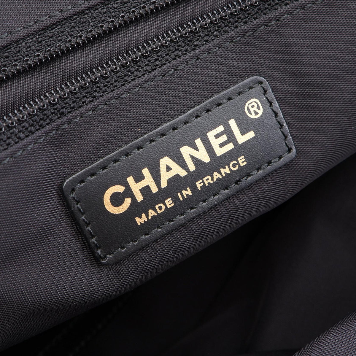 CHANEL Black New Travel Line MM Nylon leather A15991 2101220141967