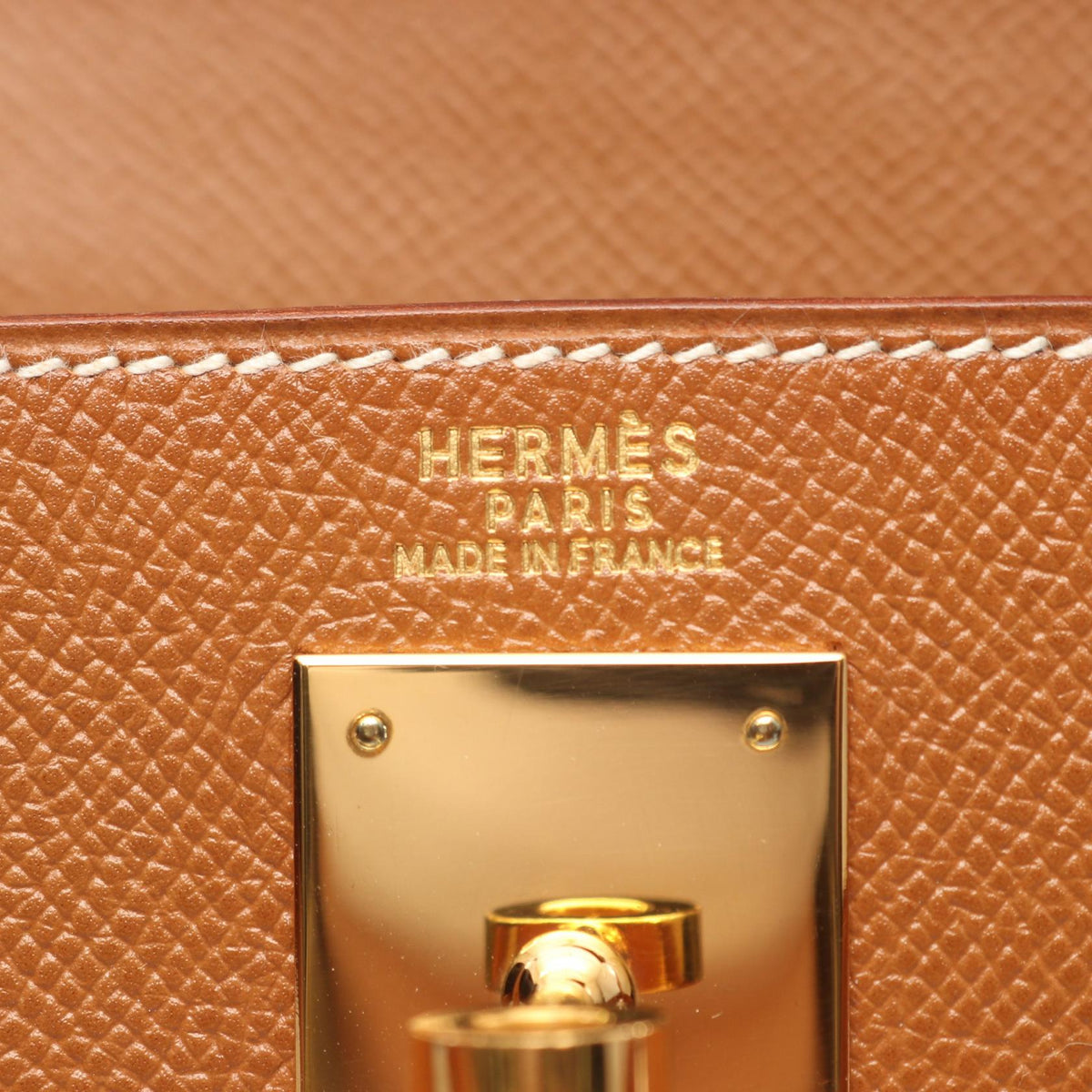 HERMES Kelly 32 HandbagGold Gold Brown Courchevel leather Courchevel 2101219591063