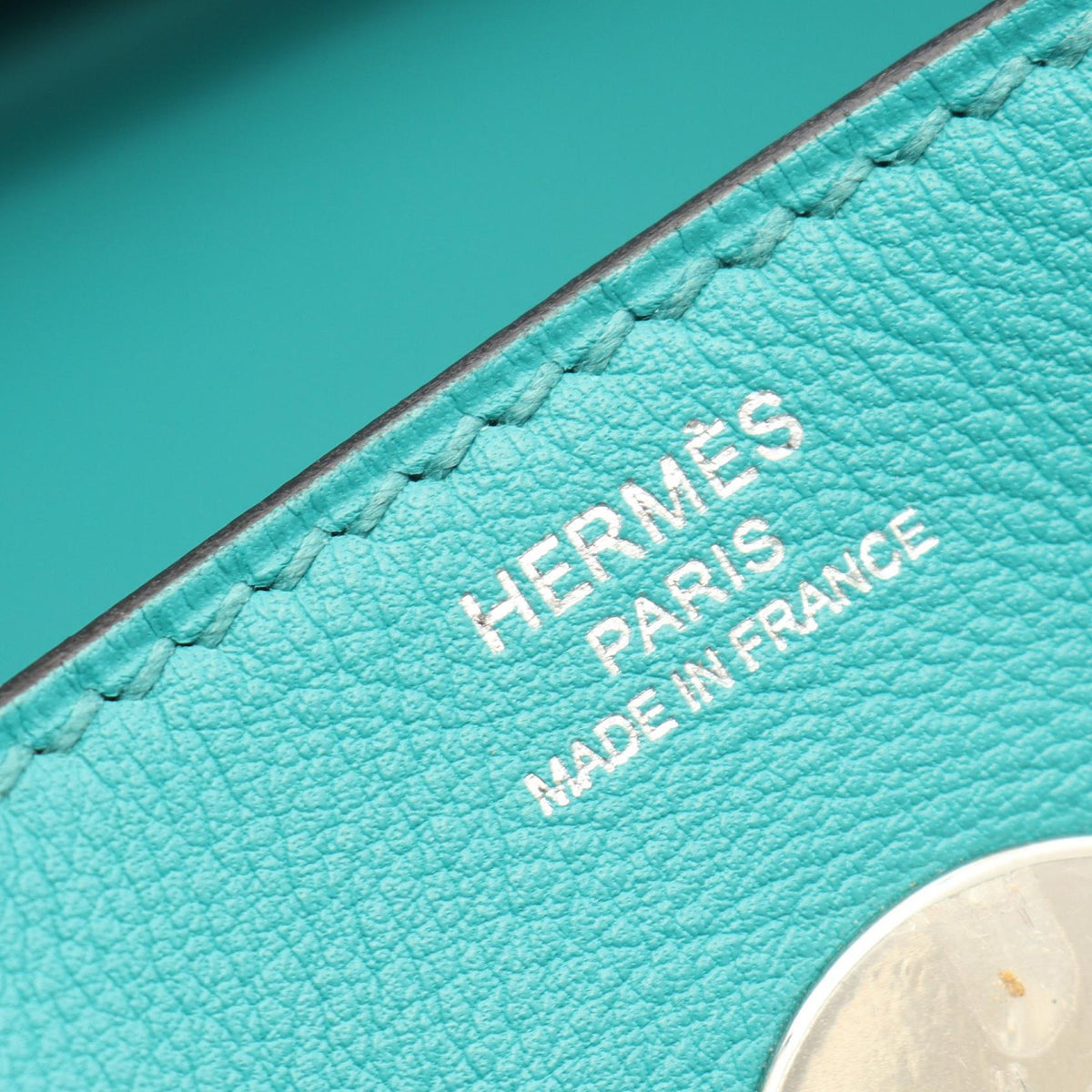 HERMES Lindy 26 Shoulder BagBlue paon Blue paon Green Vaux Swift leather leather Vaux Swift leather 2101219815886
