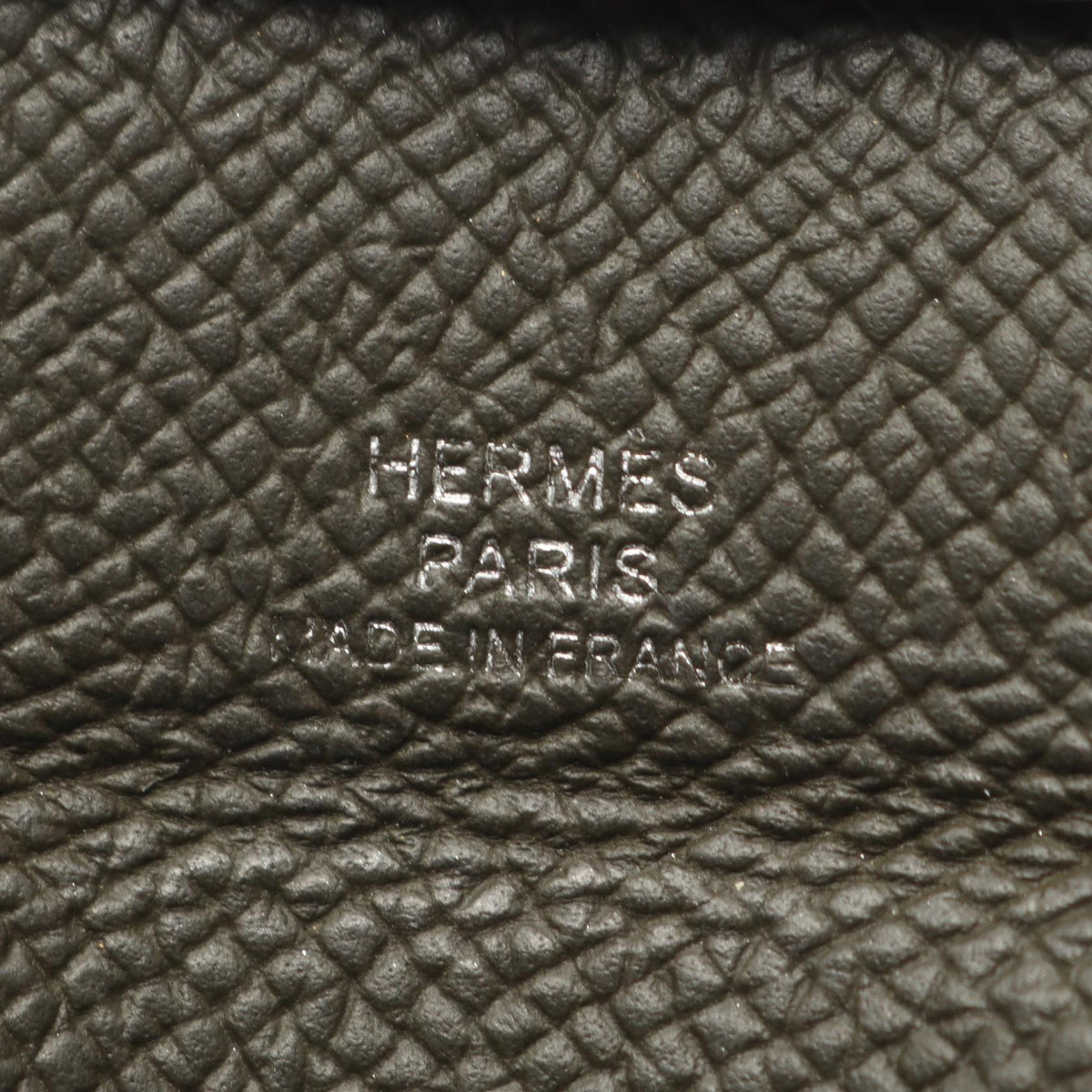 HERMES Bastia Verso Vert Dogris coin purse Black/Green Epsom Other Epsom 2106800642513