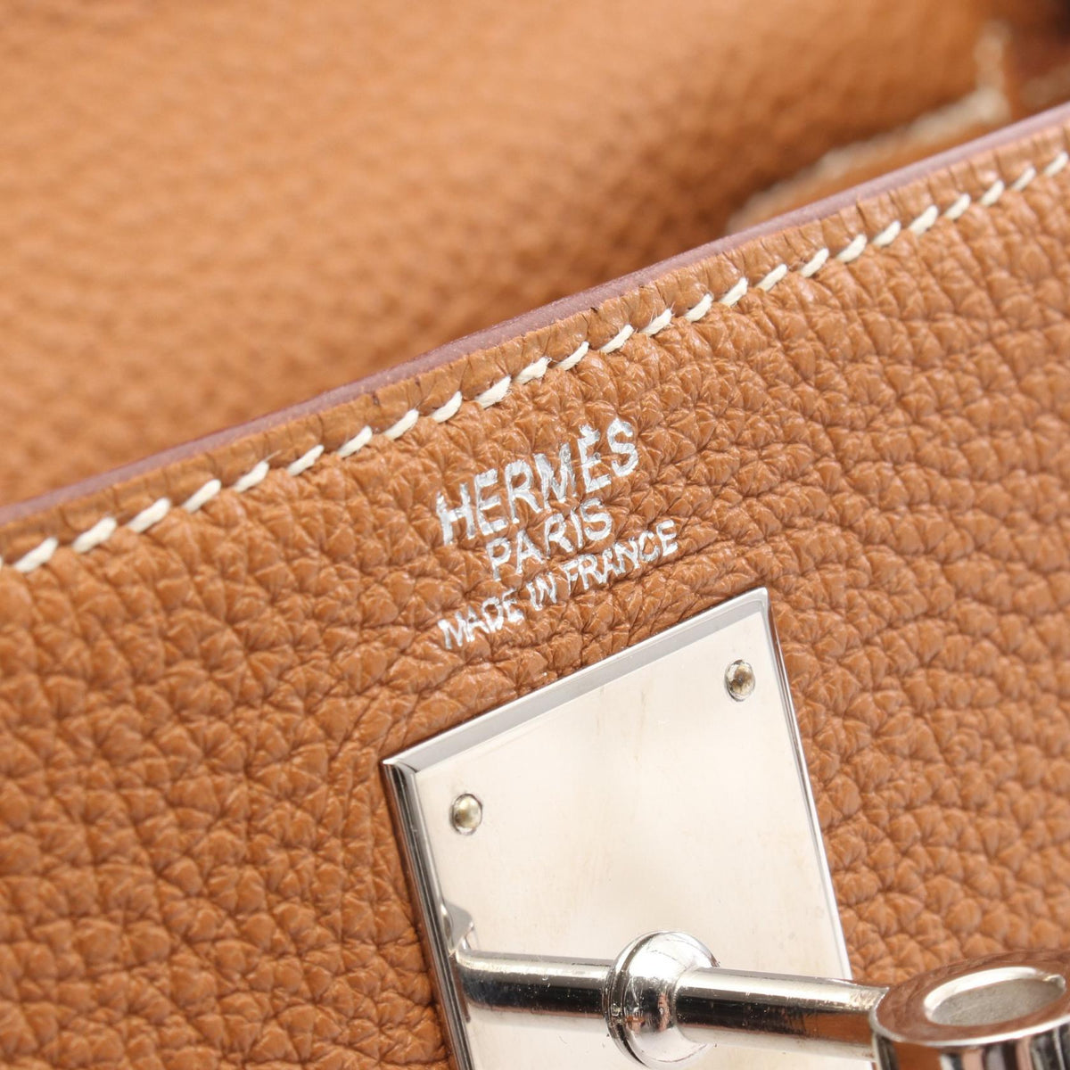 HERMES Kelly 32 HandbagGold Gold Brown Togo leather leather Togo leather 2104102536189