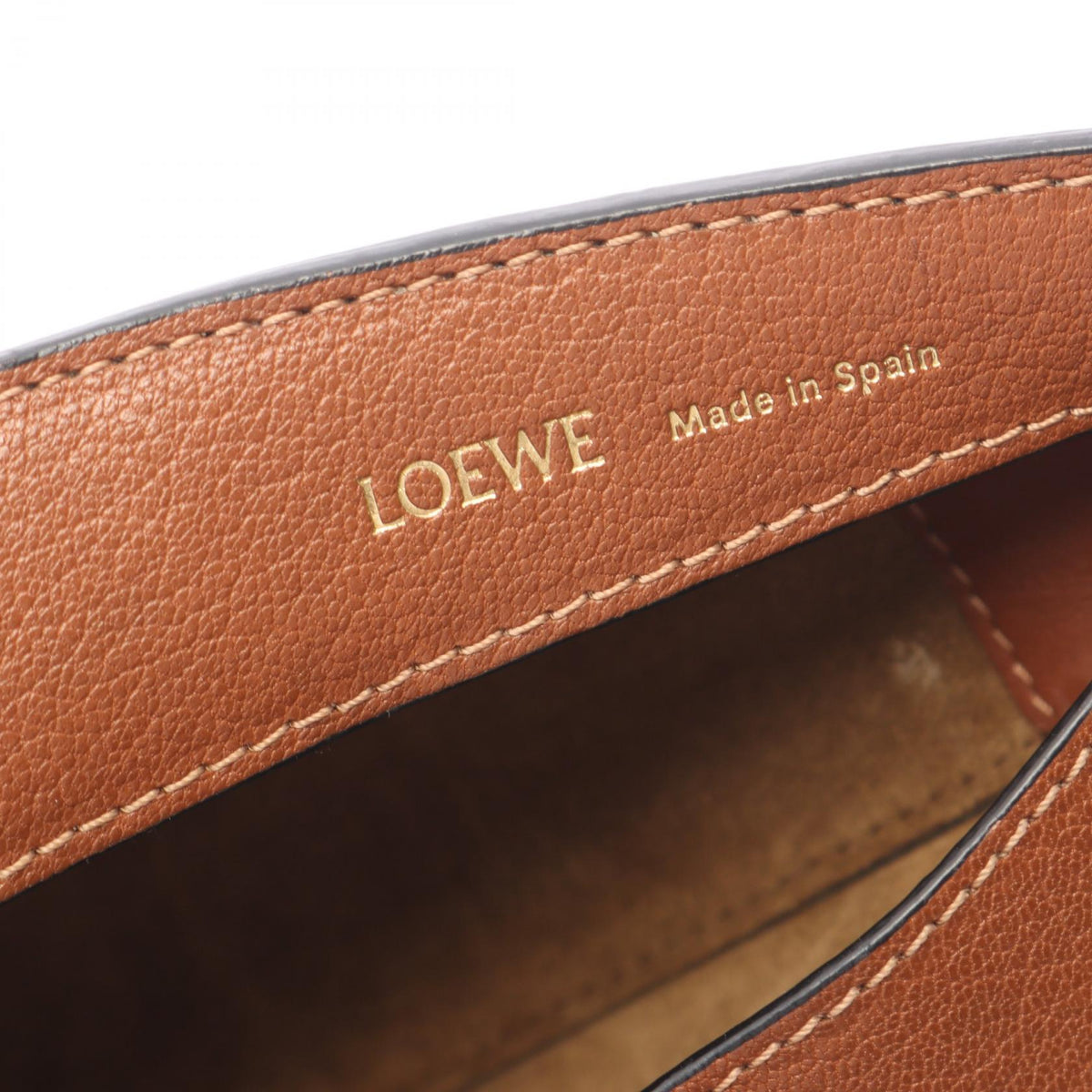 LOEWE Luna Shoulder Bag Brown leather 2101220138073