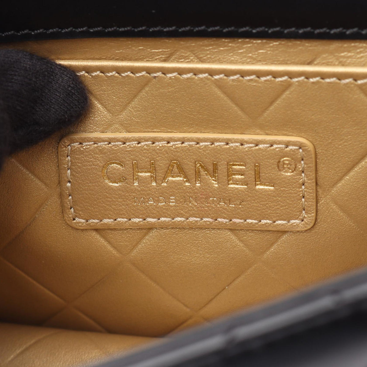 CHANEL Black Matelasse Lambskin (sheep leather) 2107601159606