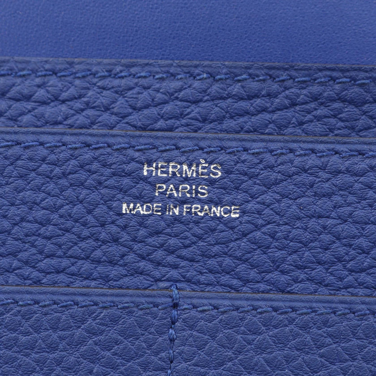 HERMES Dogon GM BifoldpurseBlue royale Blue royale Blue Togo leather leather Togo leather 2101220142964