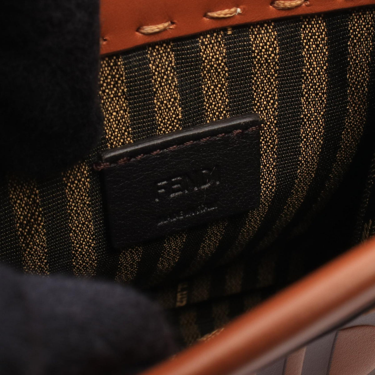 FENDI Sunshine Shopper Mini 2WAY Handbag Brown leather 8BS051 2104102539708
