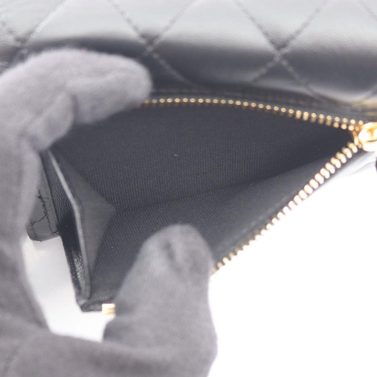 CHANEL Black Classic small flap wallet Lambskin (sheep leather) AP0231 2120900136246