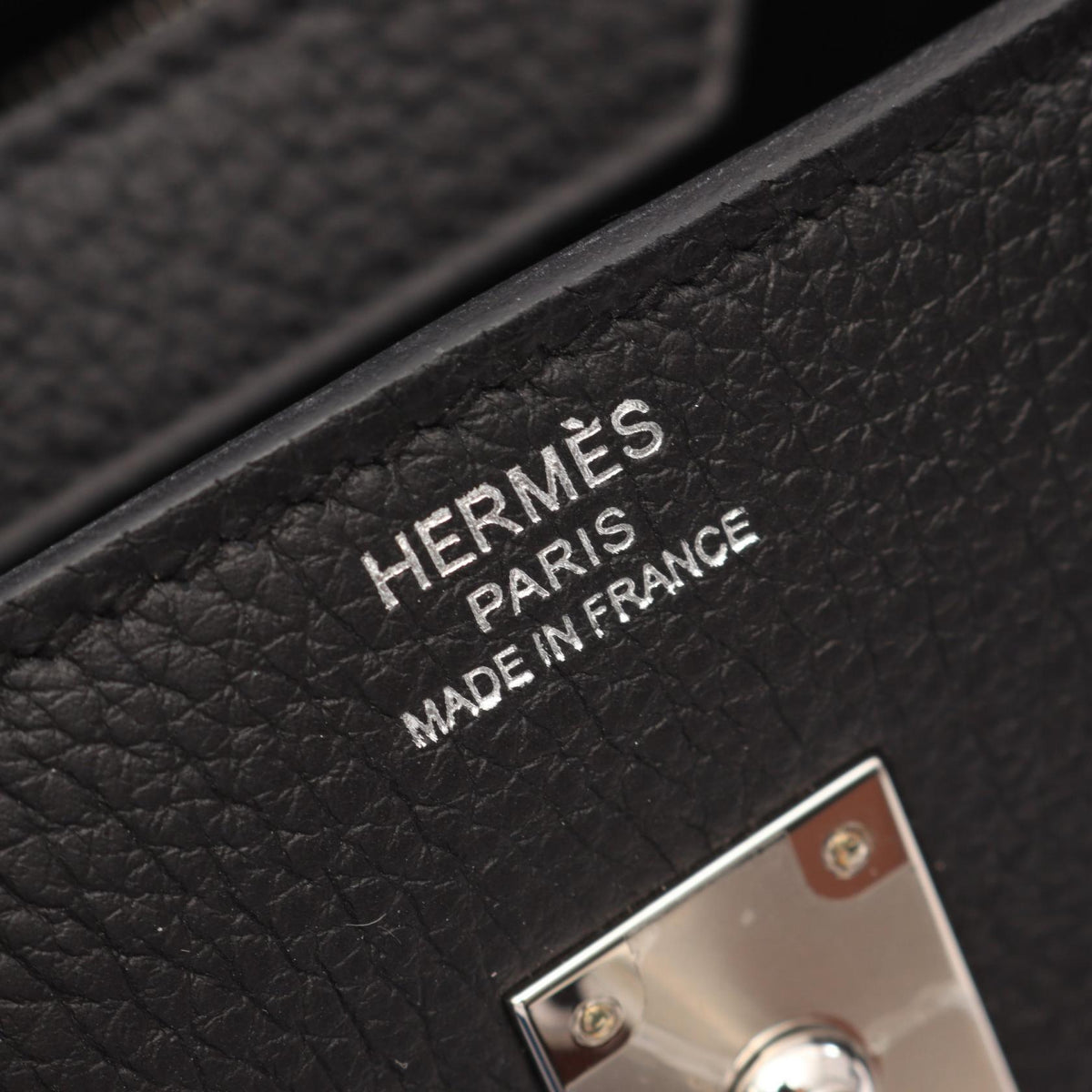 HERMES Birkin 25 Handbag Black Togo leather leather Togo leather 2101219841519