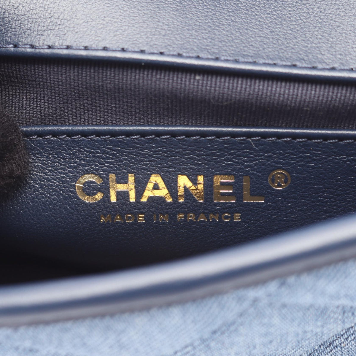 CHANEL Navy Mini Matelasse 2WAY denim leather AS5132 2101219815961
