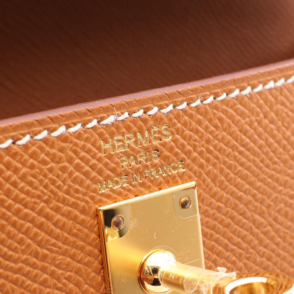 HERMES Kelly 25 Gold 2WAY Handbag Brown Epsom Other Epsom 2118800166241