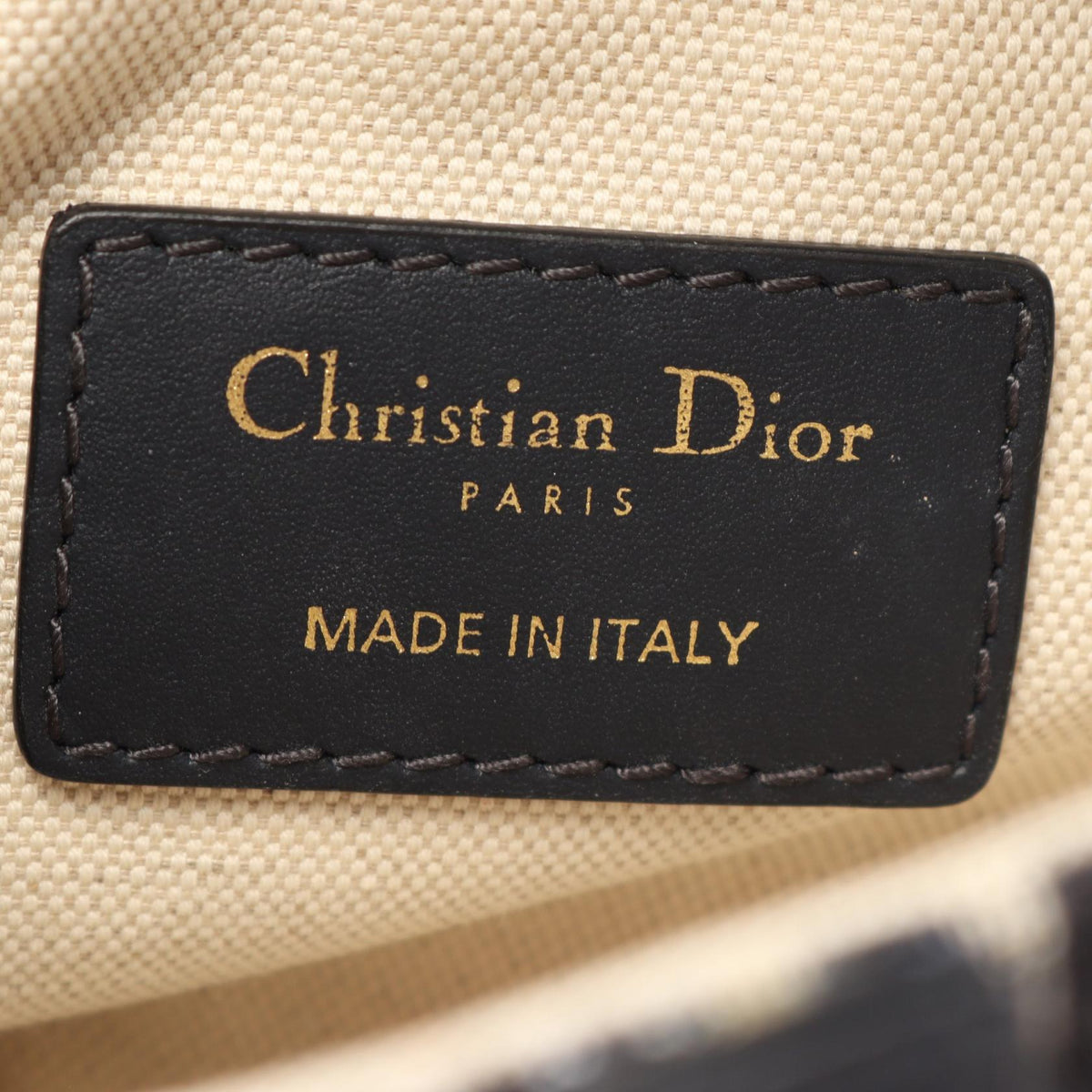 Dior Mini Saddlebag in Oblique Jacquard Handbag Beige/Navy canvas�leather 2101220132125