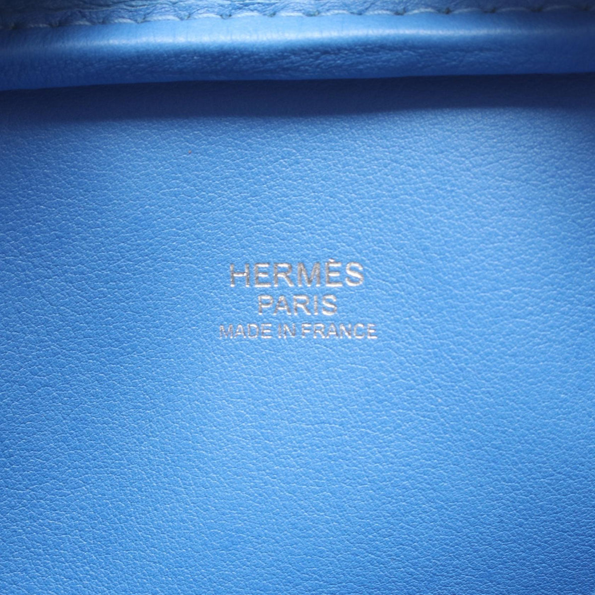 HERMES Mini plum 20 HandbagBlue paradise Blue paradise Blue Vaux Swift leather leather Vaux Swift leather 2101220115913