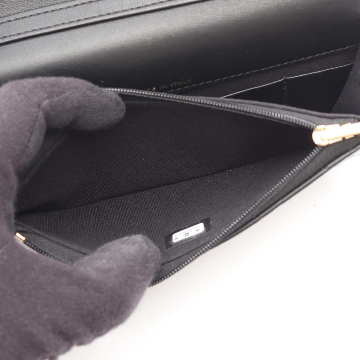 CHANEL Black Matelasse Lambskin (sheep leather) 2101220154264