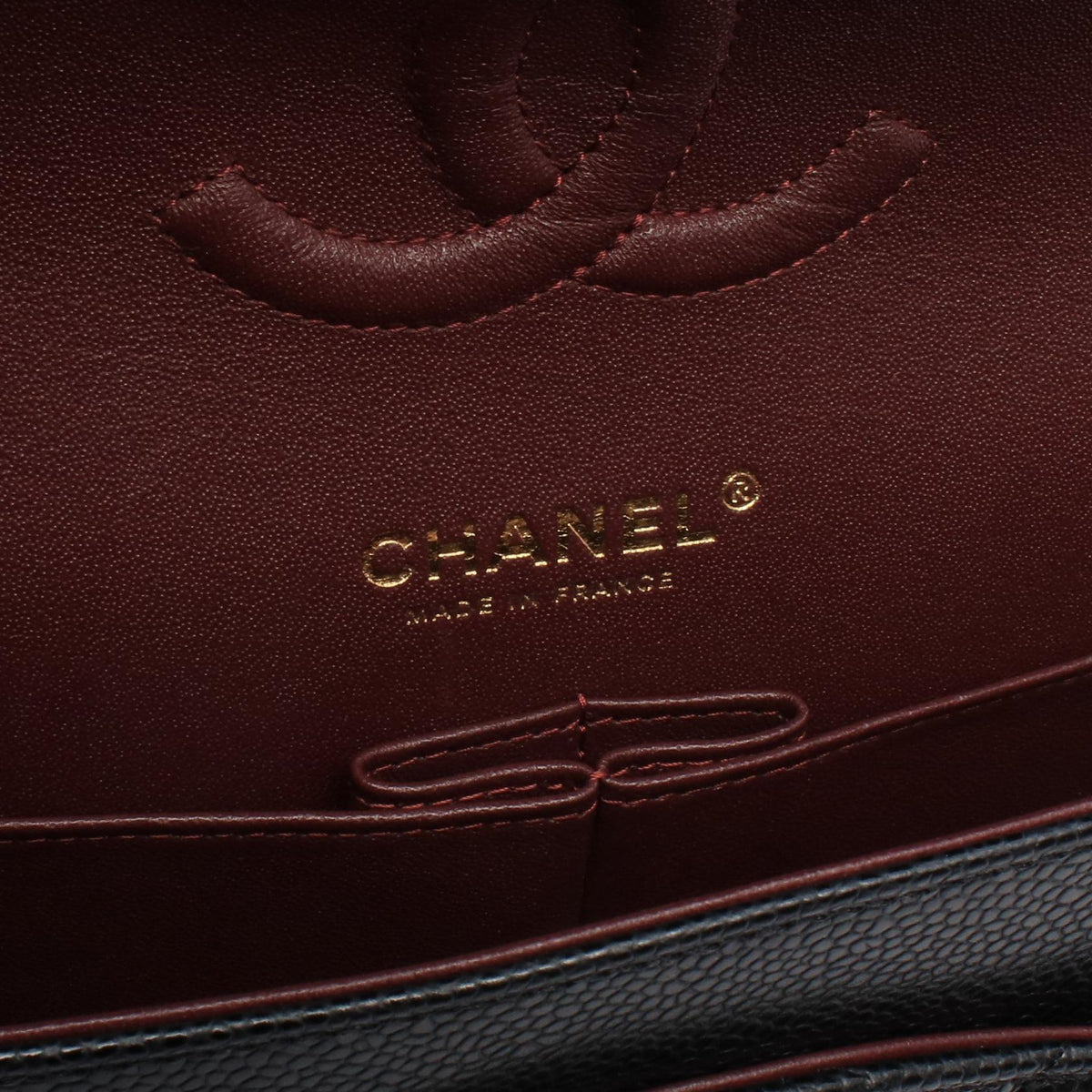 CHANEL Black Matelasse W flap Grained Calfskin leather A01112 2104102539746