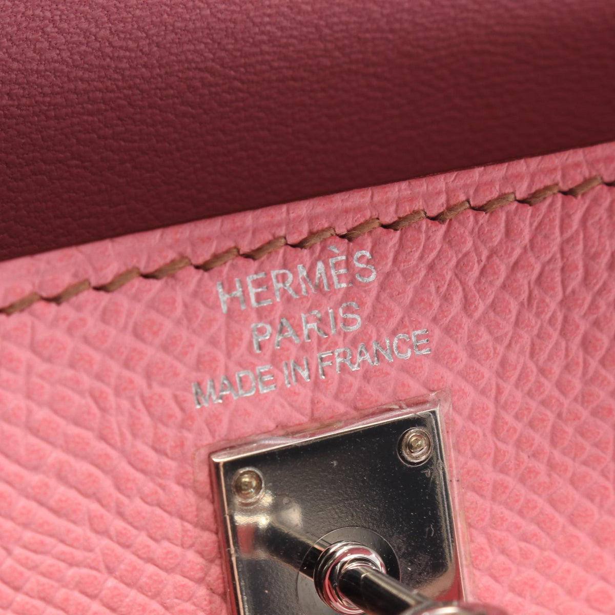 HERMES Tiny Kelly 2WAY HandbagPink Pink Pink Epsom Other Epsom 2104102538336