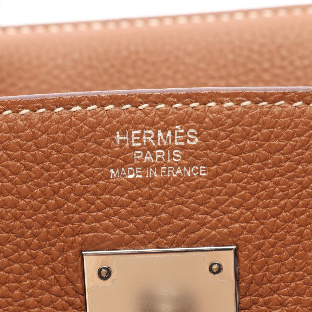 HERMES Birkin 30 Gold Handbag Brown Togo leather Other Togo leather 2121500001125