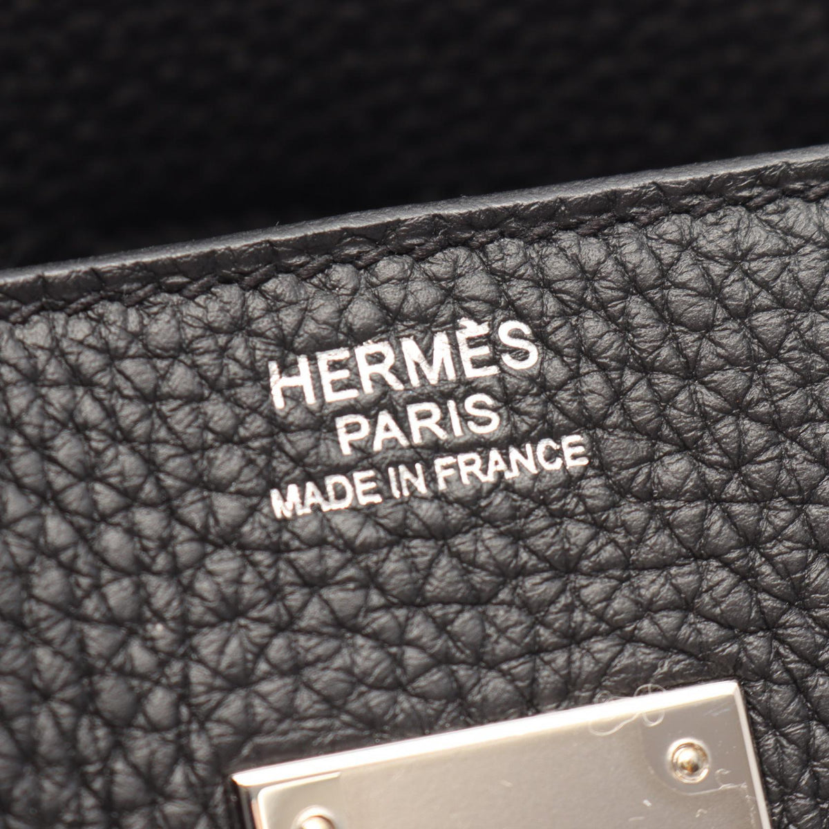 HERMES Birkin 30 Handbag Black Togo leather leather Togo leather 2101220141738