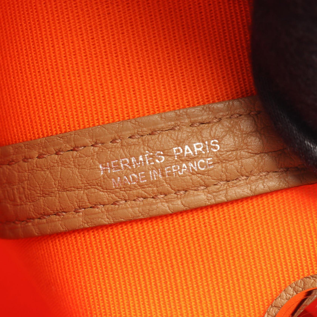 HERMES Garden party TPM Tote BagBiscuit Biscuit Orange/Brown Toile officier canvas leather Toile officier / Negonda leather 2101220117931