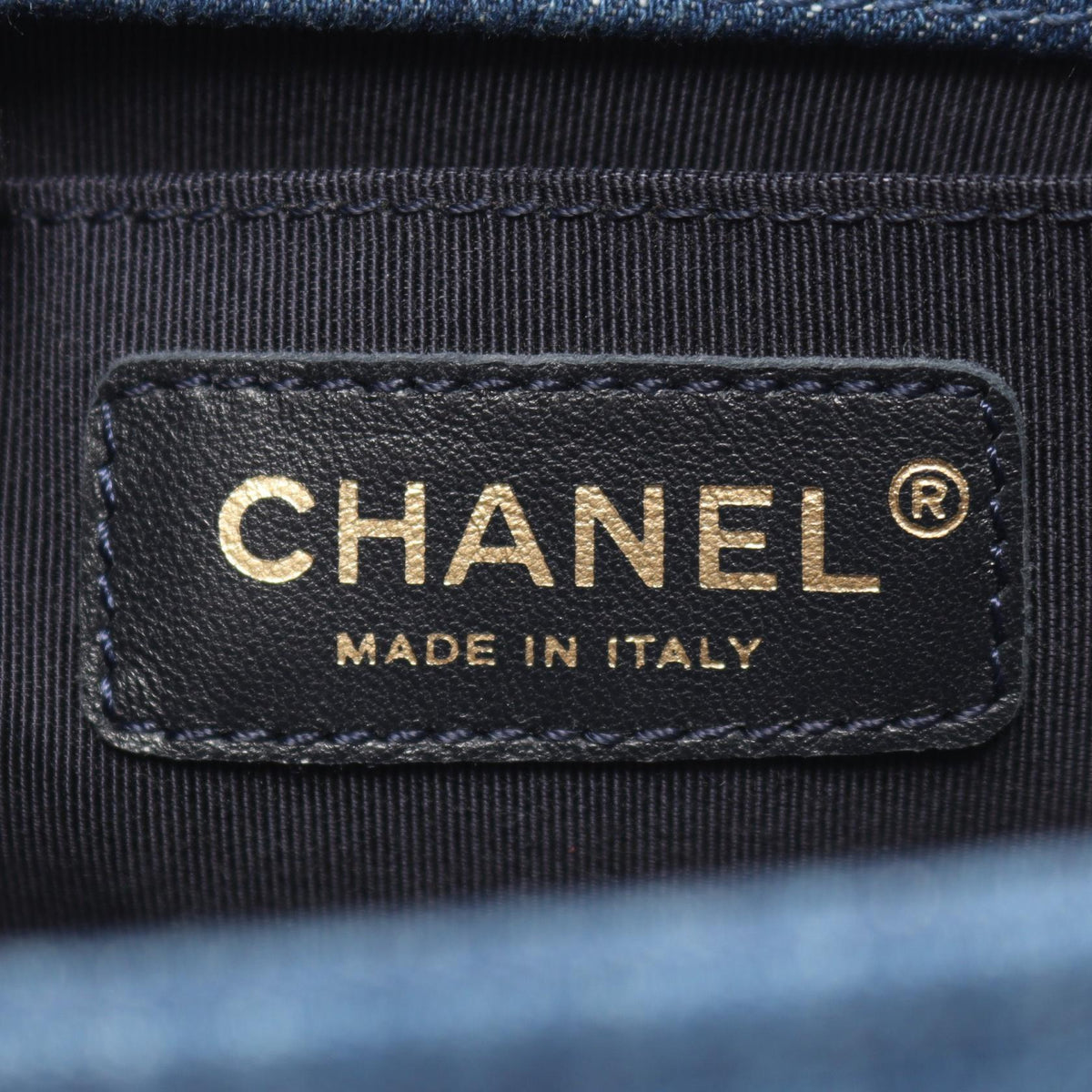CHANEL Blue/Beige/Multicolor Boy Chanel Small Patchwork Antique Gold Hardware denim A67085 2106800644500