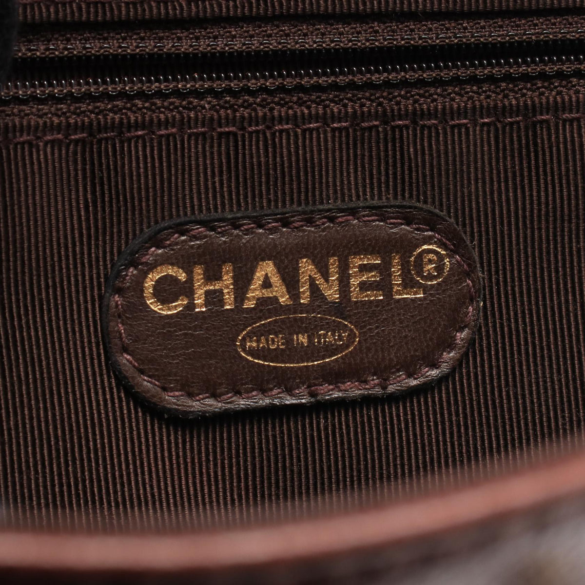 CHANEL Brown Triple COCO Mark Grained Calfskin leather 2101220150587