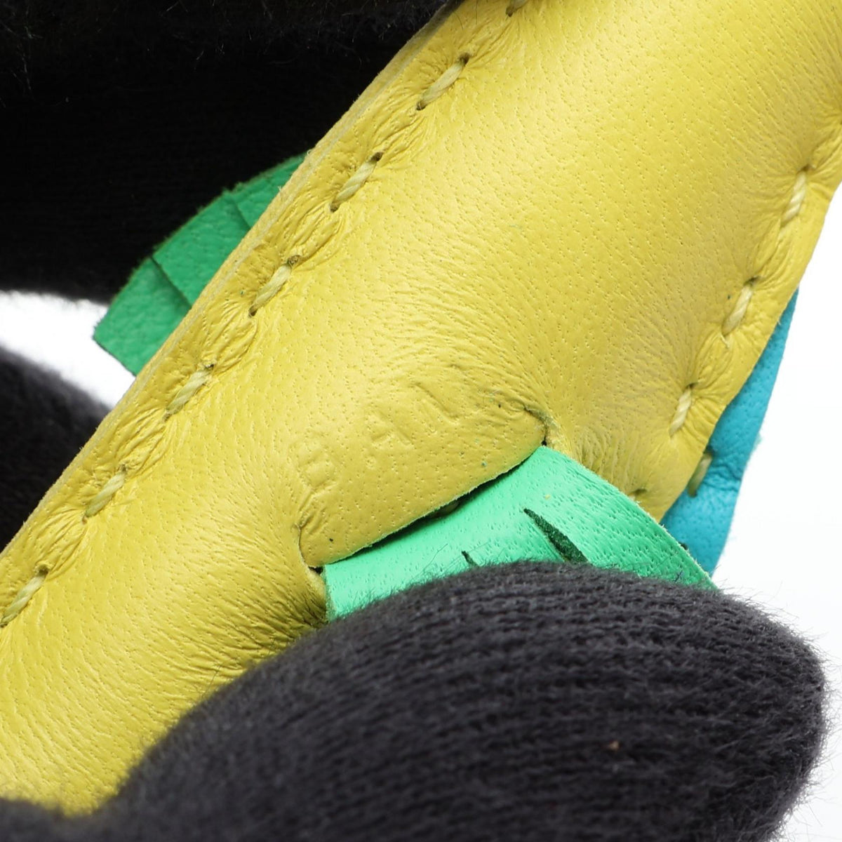 HERMES Ipo Seahorse Lime Lime Vert Comic Blue As charm Yellow/Blue/Green Agneau milo Other Agneau milo 2120900132880